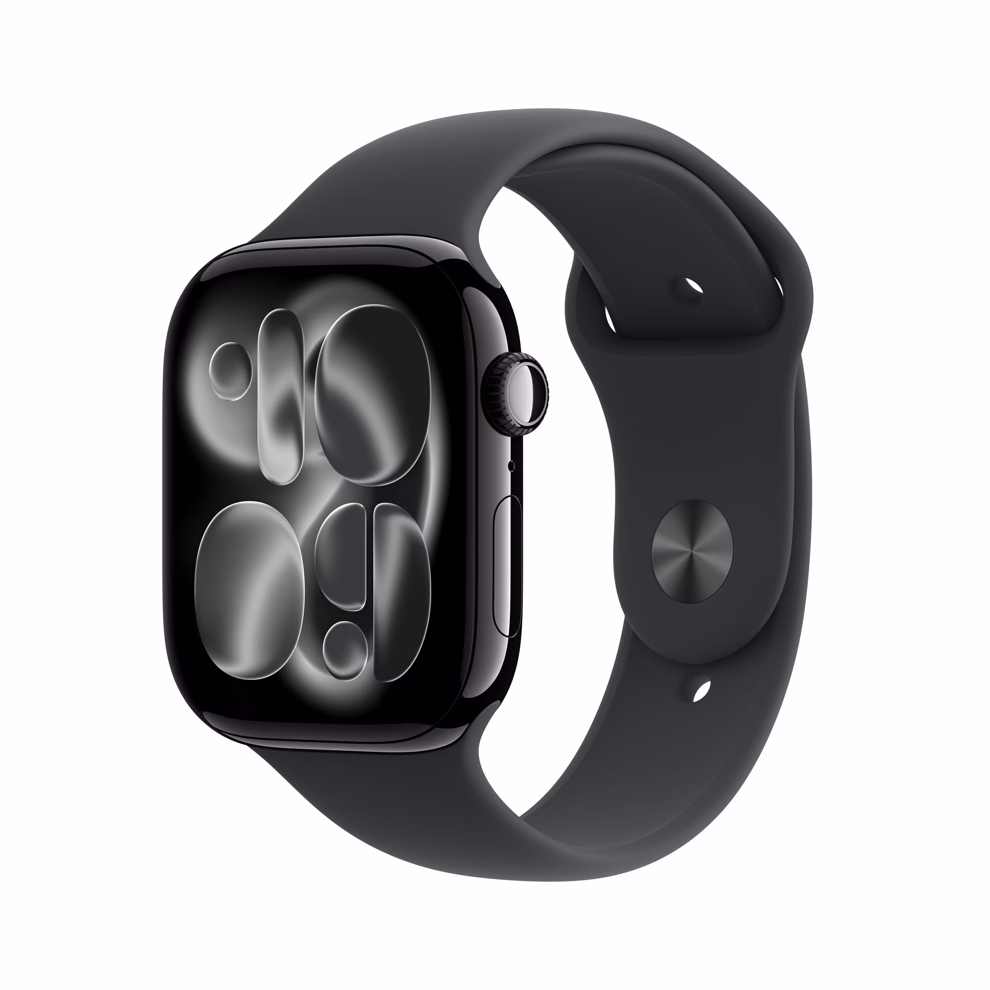 Apple Watch Series 11 GPS 46mm Jet Black Aluminum Case with Black Sport Band - M/L - Image 1