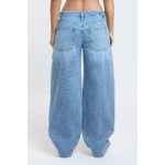 YMI Jeans Women's Moto Baggy Barrel Jeans with Seam Detail - Image 2