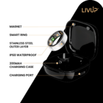 LivUp Smart Ring, Silver, Size 8 - Image 2