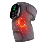 Red Light Therapy for Knee, Cordless Heated Knee Brace 5000mAh, 660nm&850nm Shoulder Elbow Heating Pads Wrap Belt Massager for Relieve Discomfort and Stiffness, Gray