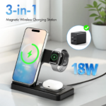 Wireless Charger,Magnetic Charging Stand Compatible with iPhone 17 16 15 14 13 12 11 Pro Max Plus XS XR X - Image 2