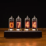 Nixie Tube Clock IN-14 | Vintage Retro Table Clock for Home Decor & Unique Gift Idea