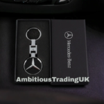 Mercedes Benz, AMG Black Star, Double Sided Key Ring / Key Chain - Perfect Gift & Accessory for Mercedes Enthusiasts - Gift Box Optional