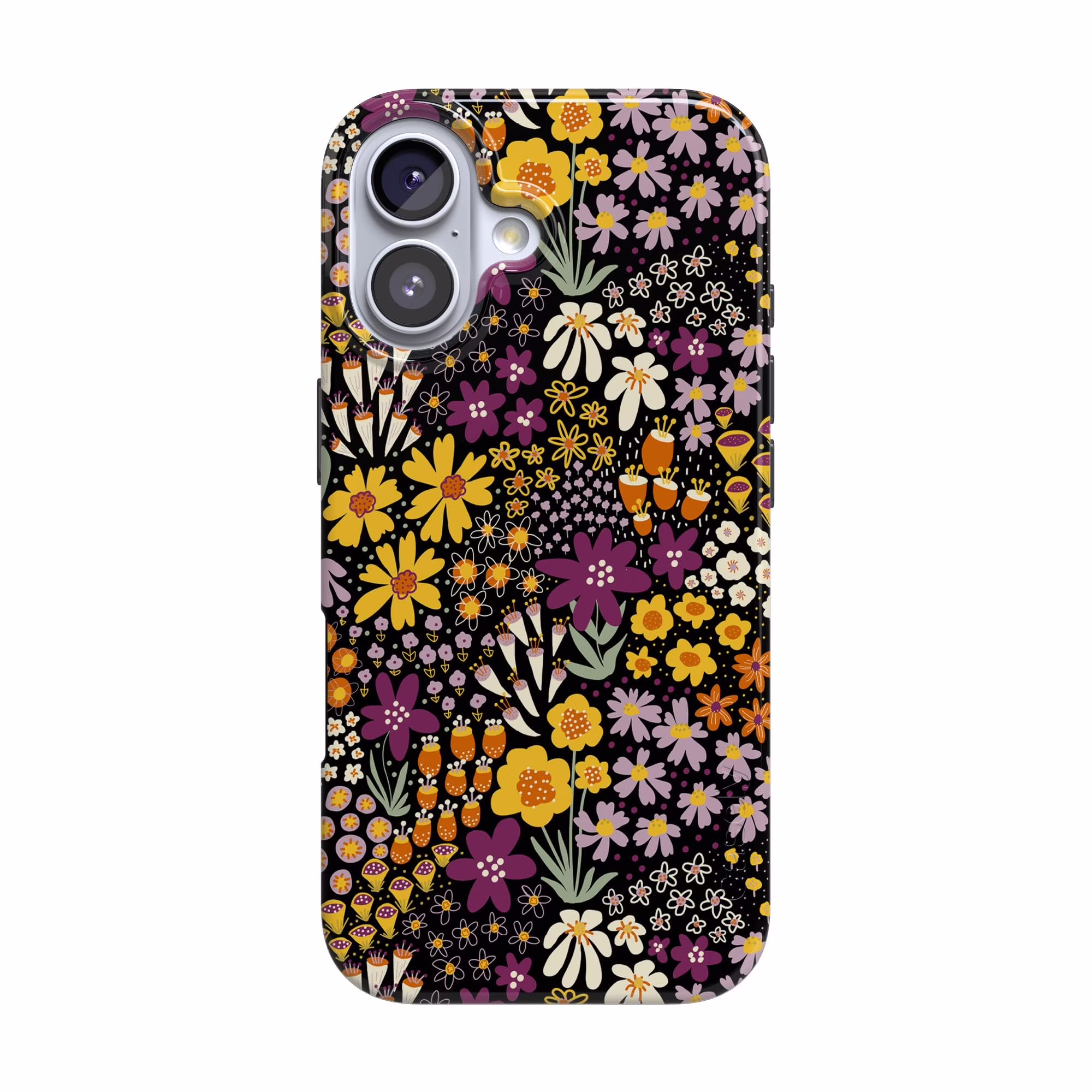 Casely iPhone 17 Case | Falling for You | Plum Floral | Compatible with MagSafe | Classic Ultra Slim Design - Image 1
